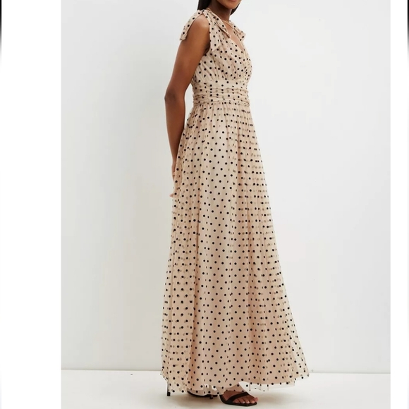 Dorothy Perkins Polka Dot Maxi Dress 10 - Picture 2 of 13